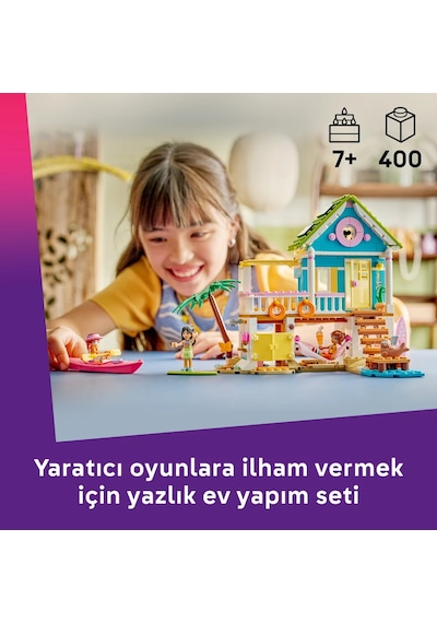 LEGO® Friends Fok Balıklı Yazlık Ev 42699 - 9 Yaş ve Üzeri Çocuklar için Minifigür İçeren Yaratıcı Oyuncak Yapım Seti (400 Parça)