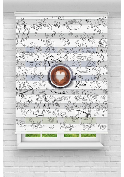 Perdeoutlet38 Baskılı Renkli Caffe Dijital Baskılı Zebra Perde-cocuk Odası-stor Perde Model:tyca0daec709b65b70d605d00 Çok Renkli