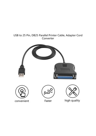 4562 Usb Lpt Paralel Yazıcı Printer Çevirici Dönüştürücü Adaptör Kablosu