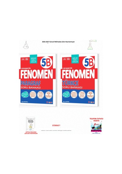 Fenomen 5. Sınıf Paragraf B Sb + Türkçe B Sb 2 Kitap Seti