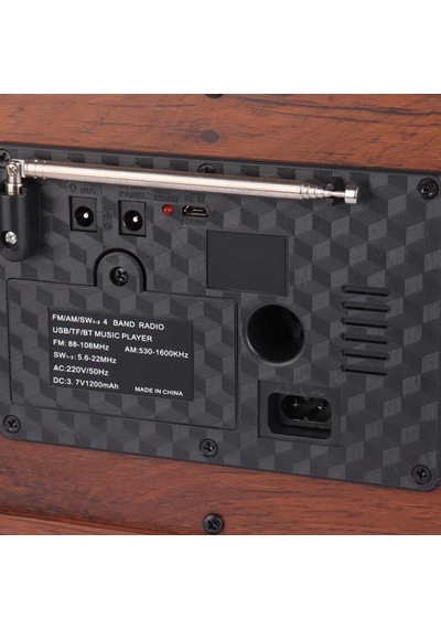 Tr Büyük Boy Retro Radyo Taşınabilir Bluetooth Speaker Ve Hoparlör Klasik Antika Tarzı İç Ve Dış Mekan Multiba