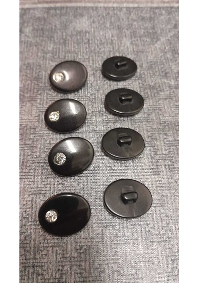 Polyester Taşlı Dügme 30 Boy 16 Mm 8 Adet