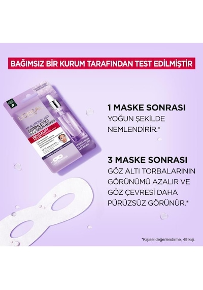 L'Oreal Paris Revitalift Filler Serinletici Göz Serum Maskesi 11 G