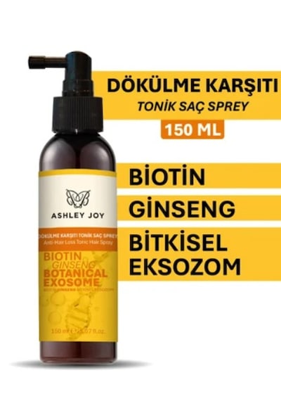 Ashley Joy Bitkisel Eksozom & Biotin Içerikli Dökülme Karşıtı Tonik Saç Spreyi 150 Ml