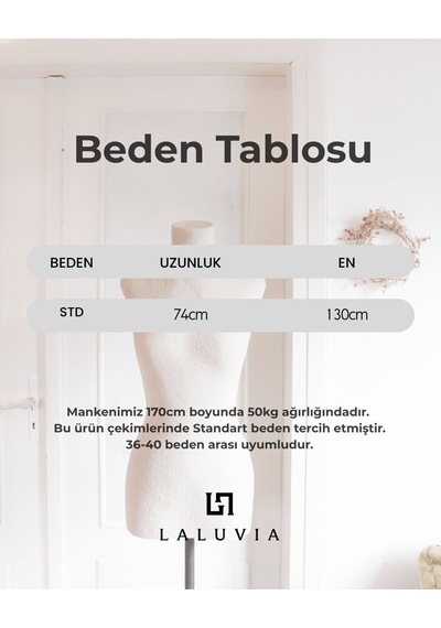 Laluvia Kum Beji Çıtçıtlı Gömlek Ceket - 5131 Bej