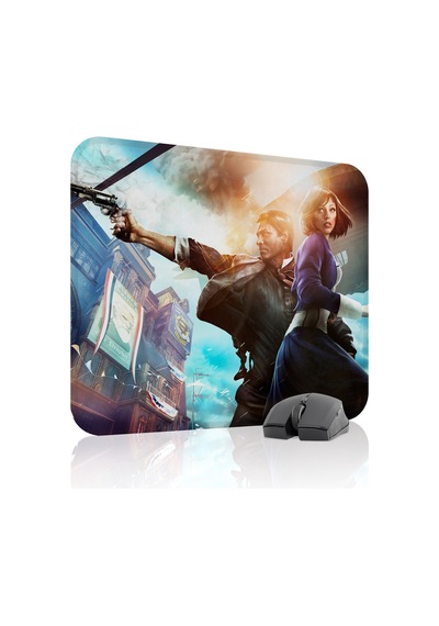 Bioshock Kaymaz Dikişli Kauçuk Oyuncu Mousepad V1 - 48x40 Xl Gaming Mouse Pad Fare Altlığı