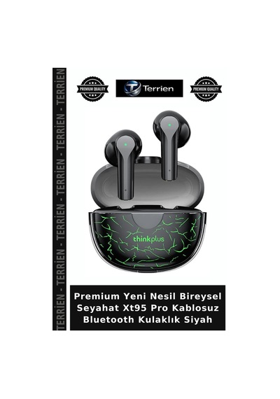 Premium Yeni Nesil Bireysel Seyahat Xt95 Pro Kablosuz Bluetooth Kulaklık Siyah