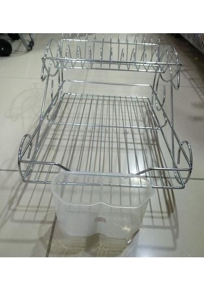 Metal Bulaşıklık 2 Katlı Krom