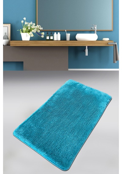 Pasific Light Blue 70x120 cm Banyo Halısı Paspas Yıkanabilir