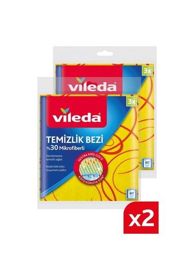 Vileda Mikrofiber Temizlik Bezi 3 x 2'li