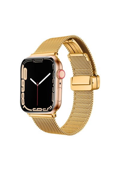 Kilifone -  Apple Uyumlu  Watch  7 41mm - Kordon Metal Kordon Krd-85