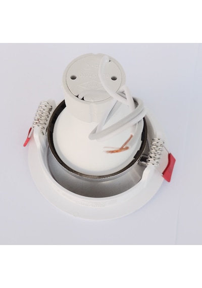 Beyaz Gümüş Sıva Altı Spot Cob Led Armatür GU10 5W Beyaz Işıklı