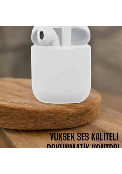 2. Nesil Tws Bluetooth Kulaklık Beyaz Kablosuz Dokunmatik Sensörlü Bluetooth 5.0 00