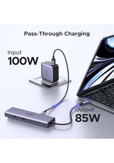 Ugreen Usb C Hub Usb C/usb A Port, 4k 60hz Hdmı, Pd 100w, Ethernet, Sd/tf Card Slots Adapter