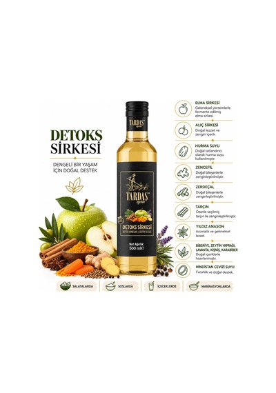 Tardaş Egenin Detox Sirkesi 500 Ml