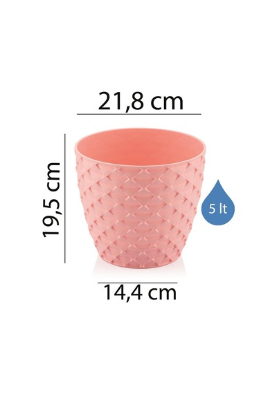 Serinova Kapadokya Desenli Saksı 5 Lt