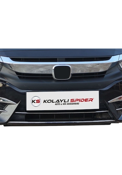 Honda Civic 10 Ön Tampon Çıtası 2 Prç P.Çelik 2016 Ve Sonrası