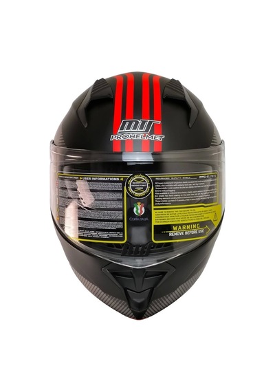 Mts 966 WX20 Red Çene Açılır Kask Kırmızı - Mat Siyah