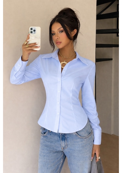 Cool Tarz Kadın Exclusive Slim Fit Gömlek Lüks Minimal Şık Ve Sofistike Görünüm Siyah - Beyaz - Açık Mavi Siyah - Beyaz - Açık Mavi Cool Tarz Kadın Exclusive Slim Fit Gömlek Lüks Minimal Şık Ve Sofistike Görünüm Siyah - Beyaz - Açık Mavi Siyah - Beyaz - Açık Mavi