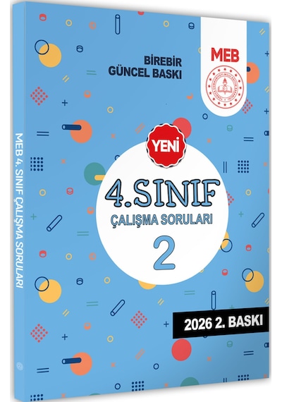 2026 MEB İlkokul 4.Sınıf Çalışma Soruları 2 Tüm Dersler Kazanım Pekiştirme Kitabı BASKI ÜCRETİ