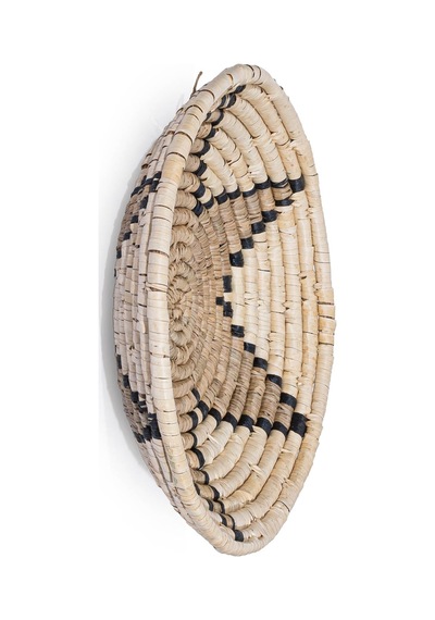 Meander Natural Bambu Afrikan El Yapımı Yıldız Duvar Tabağı Deko