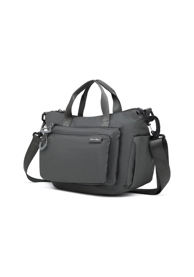Smart Bags Ekstra Hafif Kumaş Kadın Postacı Çantası Bc 3136 - Koyu Gri