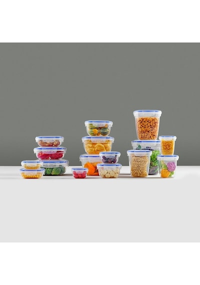 &fresh 3 Parça Kare Saklama Kabı Seti - Silikon Contalı, Hava Geçirmez, 500 Ml, 900 Ml, 1500 Ml, Modüler Ve İstifl Diğer