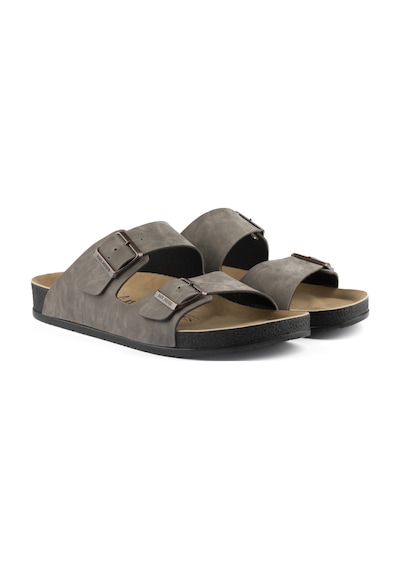 Breezestep Ergonomik İki Tokalı Erkek Yaz Terliği Gri