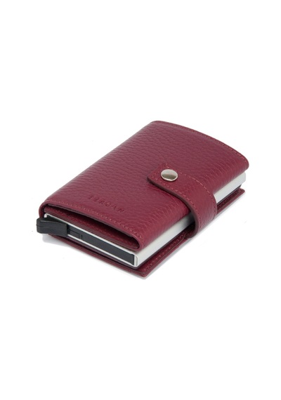 Tergan Bordo Deri Unisex Kredi Kartlık 00263M71