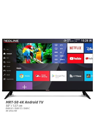 Redline GRT-50 50" 4K UHD Led Google Tv