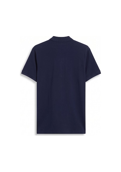 LTB Fermuarlı Pike Polo Yaka Lacivert T-shırt