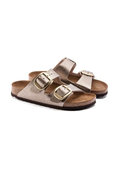 Birkenstock Arizona Big Buckle Kadın Terlik - Boz Koyu Bej
