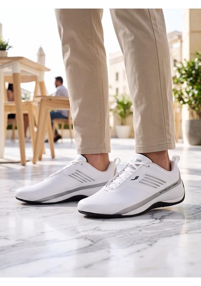 Lescon Zion 2 Beyaz Micro Fiber Erkek Spor Sneakers