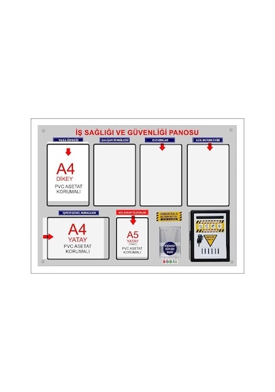 D-21 Maben Iş Sağliği Ve Güvenliği Panosu - Ramak Kala Kutusu