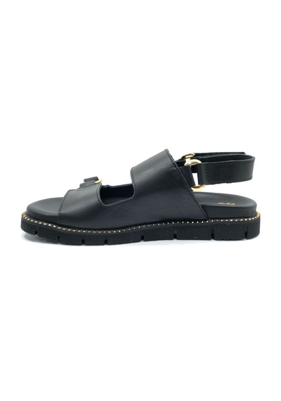 Venüs Lagos Hakiki Deri Comfort Ortopedik Kadın Sandalet Siyah Venüs Lagos Hakiki Deri Comfort Ortopedik Kadın Sandalet Siyah