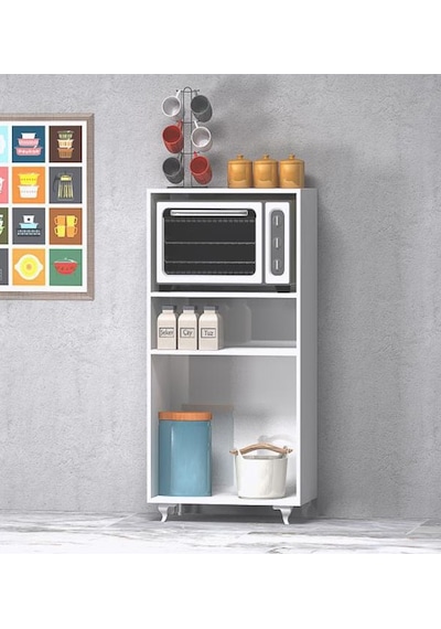 Yamandekorasyon 2 Kapaklı Mini Fırın Ve Mikrodalga Dolabı
