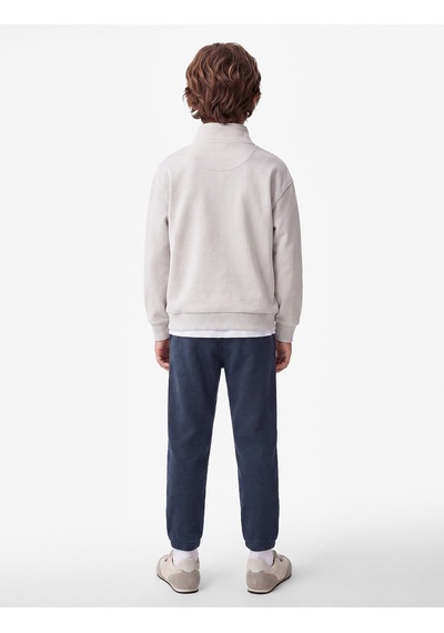 Koton Cepli Beli Bağlamalı Şardonlu Jogger Eşofman Altı Mavi 7wkb40098tk