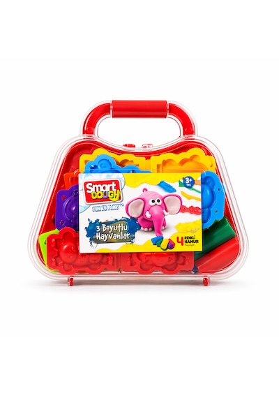 Uniqlion Oyun Hamuru 3 Boyutlu Hayvanlar 18,5x15,5x5cm Kırmızı