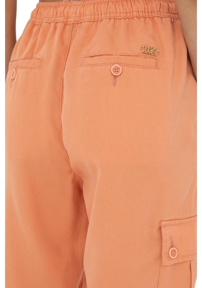 U.S. Polo Assn. Kadın Kanvas Pantolon 50281794 Somon