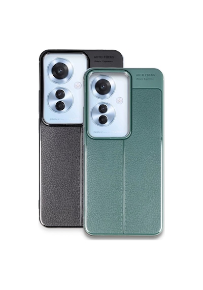 Oppo Reno 11f Uyumlu Kılıf Auto Focus Kapak - Siyah