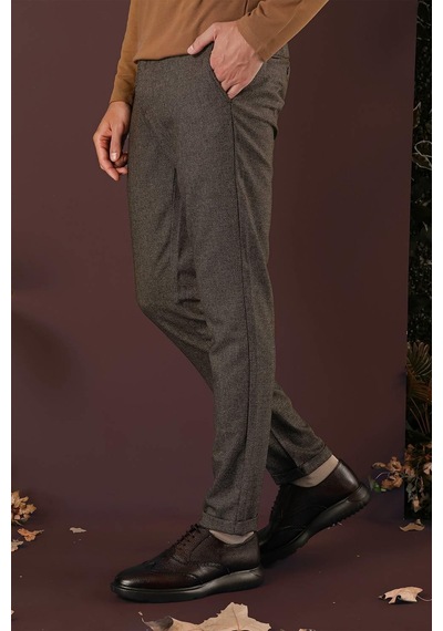 Efor P 1138 Slim Fit Kahve Klasik Pantolon Kahverengi