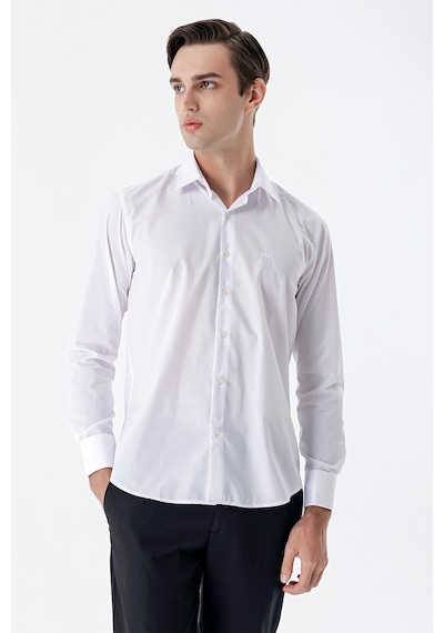 İmza Beyaz Uzun Kollu Sert Yaka Cepsiz Pamuklu Basic Slim Fit Dar Kesim Gömlek 1004240059-beyaz Beyaz İmza Beyaz Uzun Kollu Sert Yaka Cepsiz Pamuklu Basic Slim Fit Dar Kesim Gömlek 1004240059-beyaz Beyaz