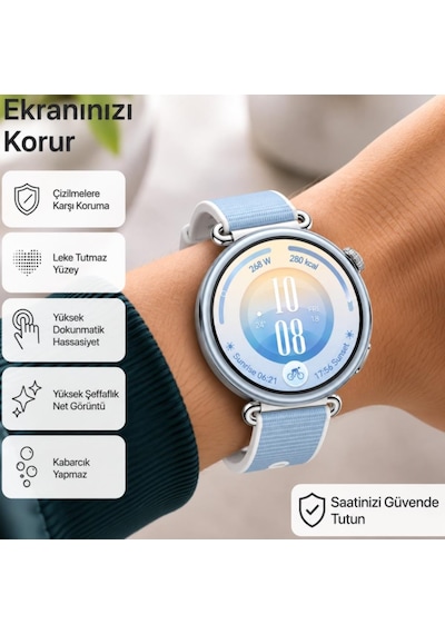 Huawei Watch Gt 7 41 Mm İle Uyumlu Ekran Koruyucu Nano Parlak Çizilmeye Dayanıklı Akıllı Saat Koruması
