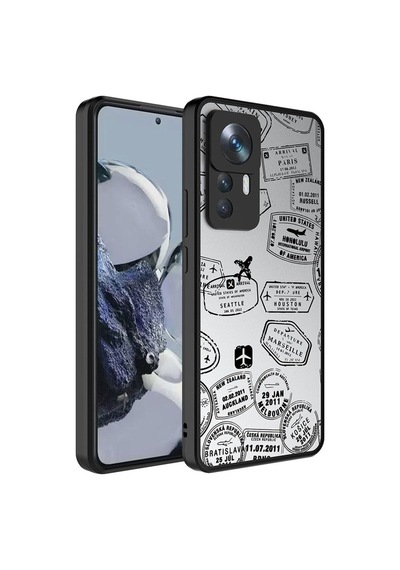 Xiaomi Mi 12t Pro Kılıf Aynalı Desenli Kamera Korumalı Parlak Zore Mirror Kapak Seyahat