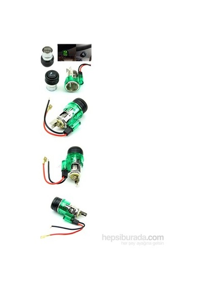 Universal Komple Çakmak Işıklı Oto Çakmağı Çakmaklık