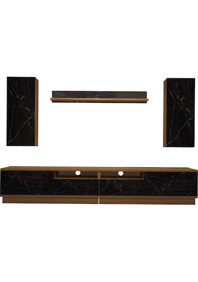 Decoraktiv Trendstyle 5220ds Mdf Tv Ünitesi Tv Sehpası Pera - Siyah Mermer