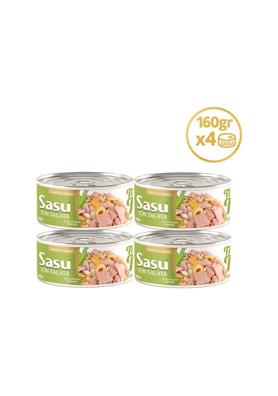 Sasu Tahıllı Ton Salata İri Parça 4 x 160 G