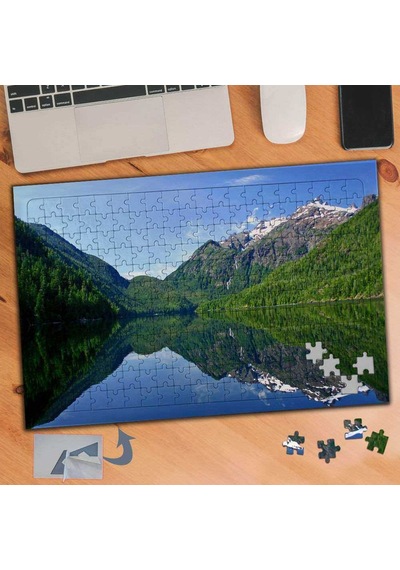 Göl Çevresinde Yeşil Vadiler 240 Parça Puzzle Yapboz Tablo-739