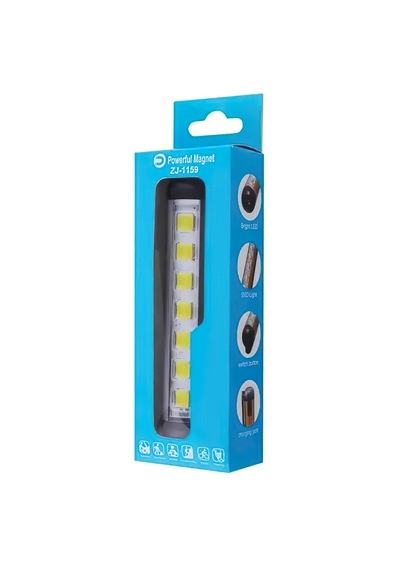 Sge Teknoloji Cob Led Mıknatıslı Led El Feneri Işık Siyah