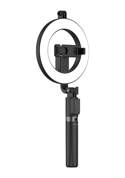 Lenyes Lph102 Uzaktan Kumandalı Çok Fonksiyonlu Ring Light Selfie Çubuğu Siyah